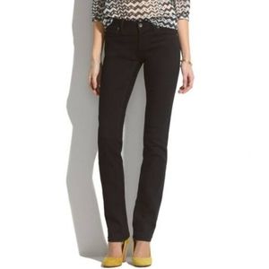 Madewell Rail Straight Black Jeans